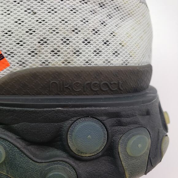 Nike React ISPA Mens Size 13 Ghost Aqua Grey Black Orange Running Sneaker Shoes - Picture 11 of 14
